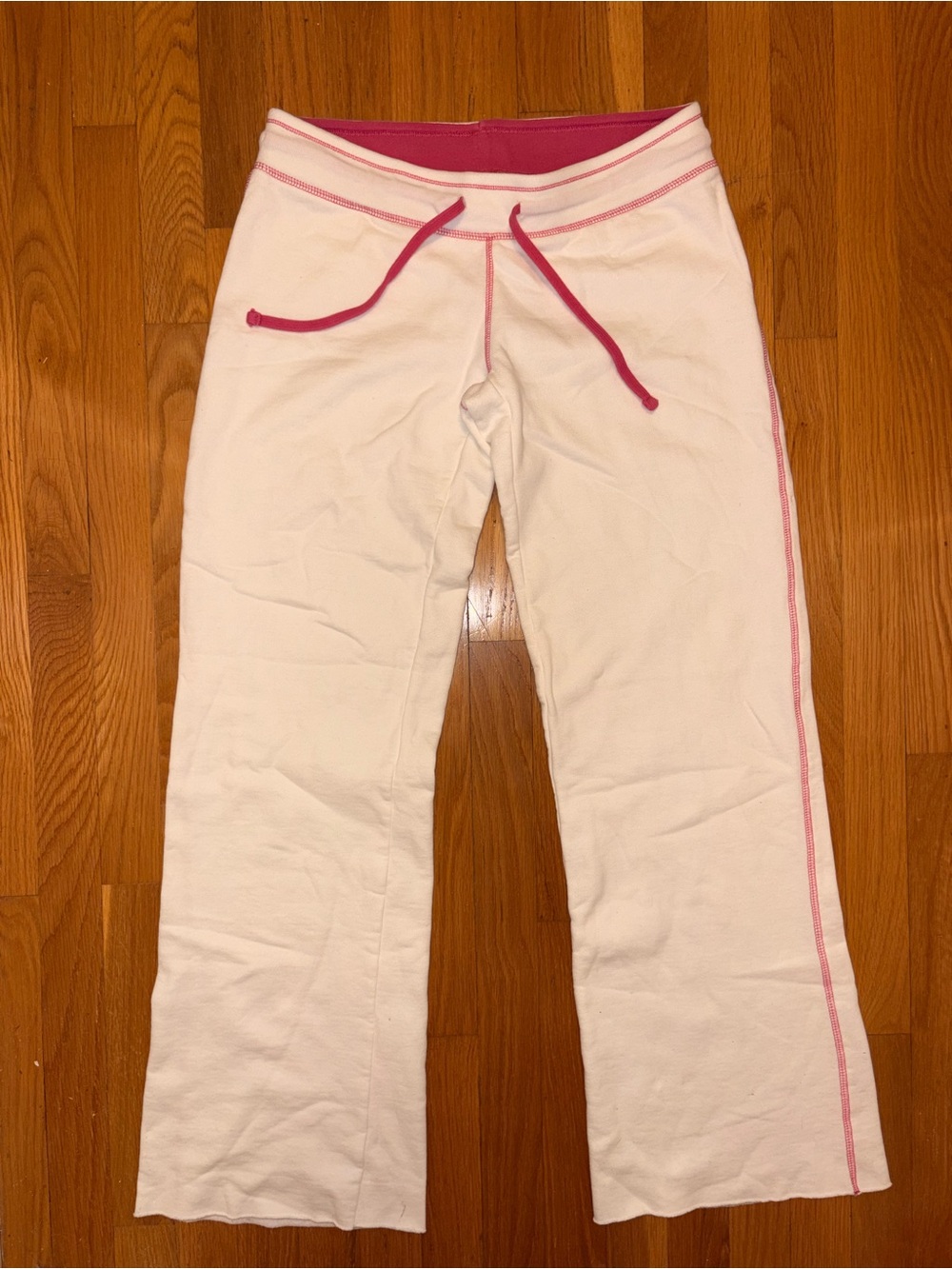 Rare Brandy Melville Pink & White Hillary Pants In Store Exclusive